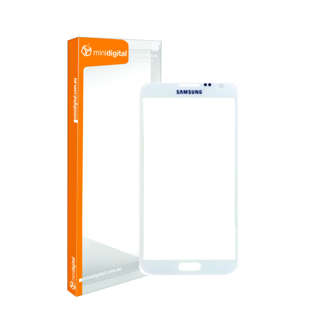 for Samsung Note 2 Black touch screen glass white
