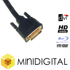GENUINE DVI to DVI 2m GOLD CABLE HIGH DEF HDTV 1080p