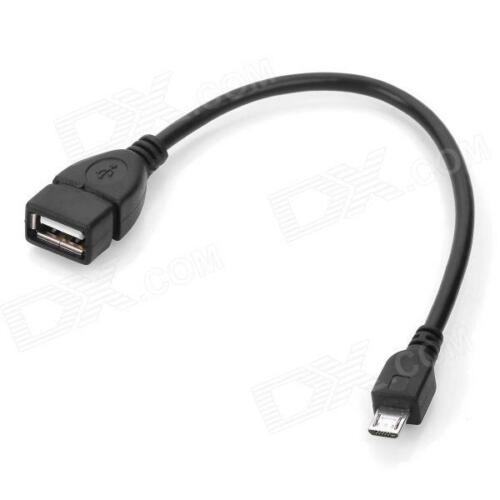 micro usb male to usb OTG usb female adapter cable short