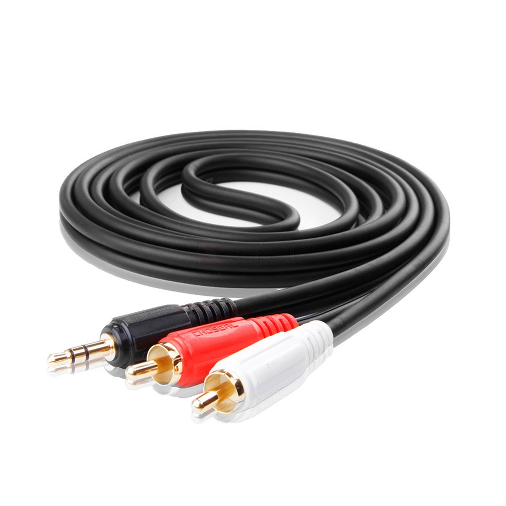 1m RCA male to 3.5mm male cable gold plated premium