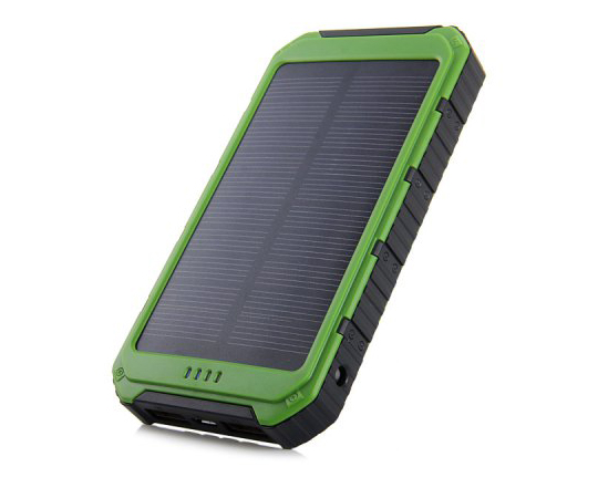 7200mAh Solar Power Bank Dual USB Battery Charger Portable Flashlight