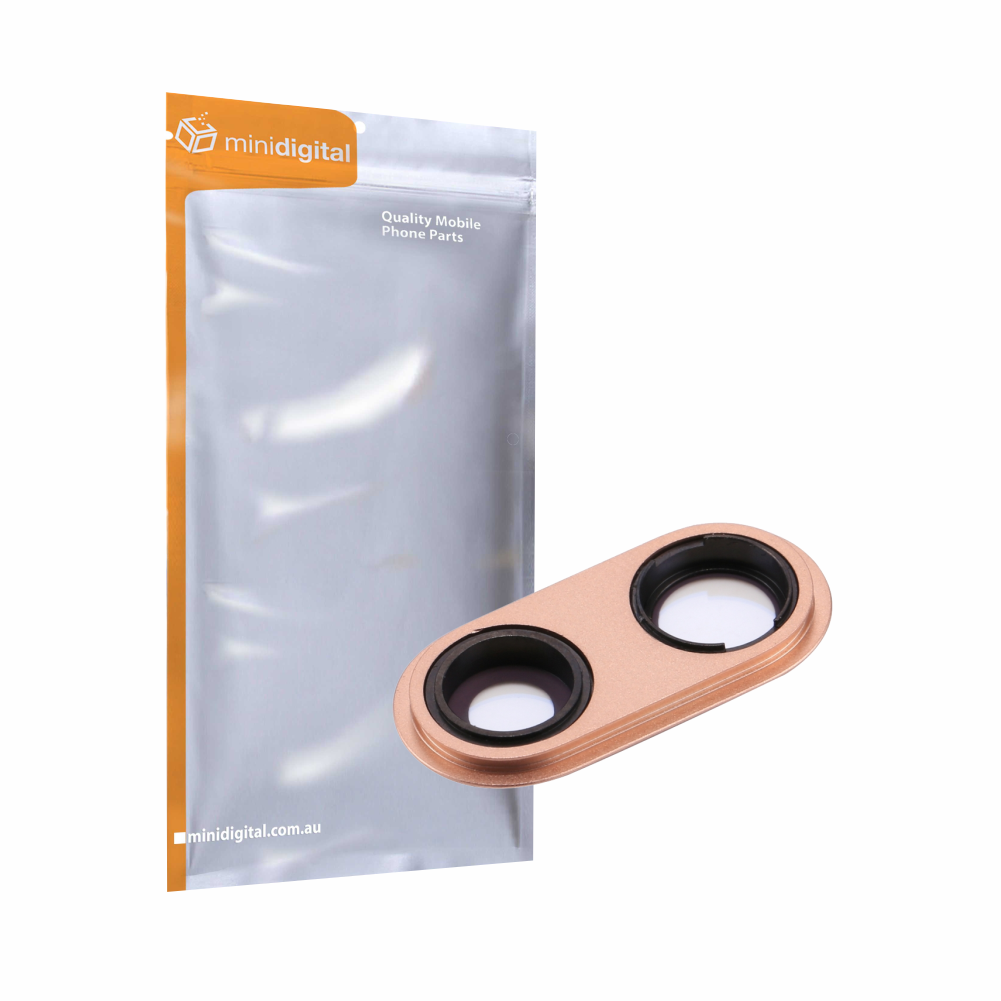 Rear camera lens for iPhone 8 Plus pink rose gold