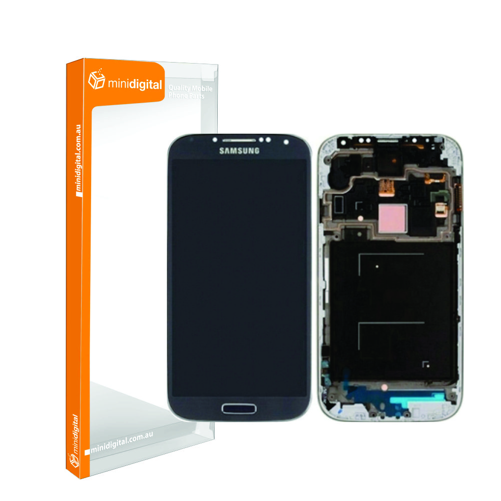 Samsung Galaxy S4 4G i9505 LCD Dig Blue w/ Frame