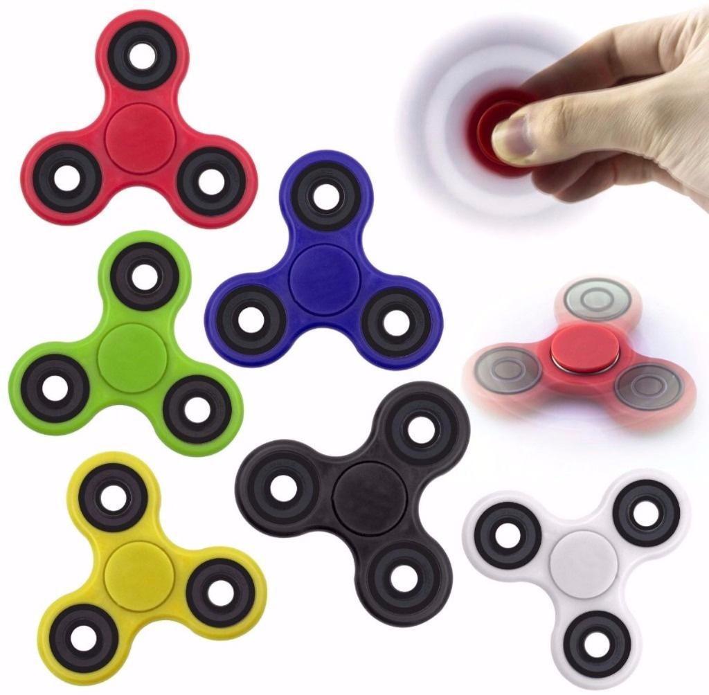 Black Tri Plastic fidget spinner