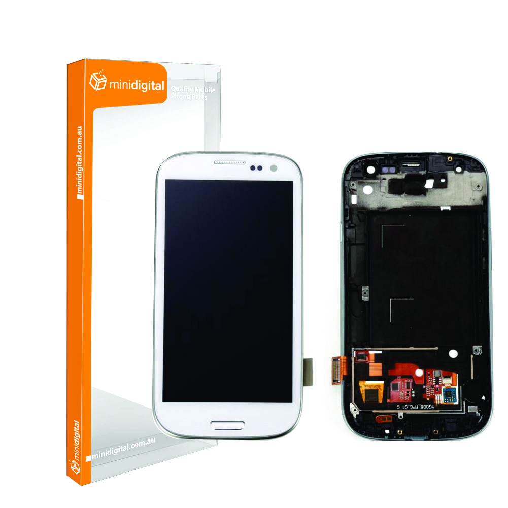 Samsung Galaxy S3 i9300 LCD Dig White & Frame Standard Grade